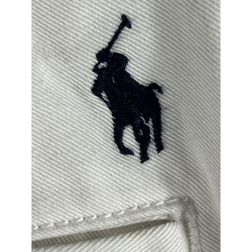 Polo Ralph Lauren Mens Chino Pants White 34/32 Classic Fit Cotton Preppy Wedding - Picture 11 of 12